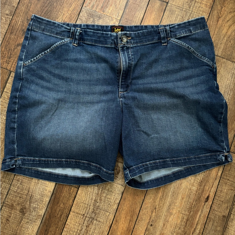Lee Dark Blue Denim Shorts